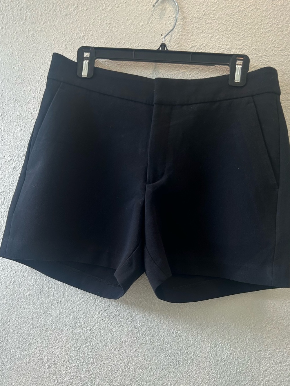 Banana Republic Black High-Waist Tailored Shorts